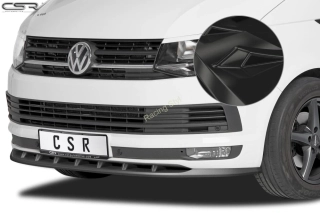 VW T6 Bus přední spoiler lipa Glossy Black CSR Lesk.