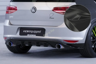 VW Golf 7 Basis/ GTI/ GTD/ GTE/ e-Golf spoiler na zadní nárazník Glossy Black CSR