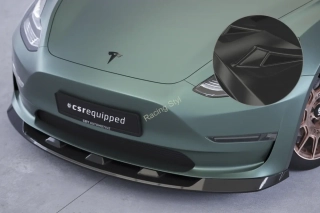 Tesla Model 3 Přední spoiler lip Glossy Black CSR Lesk