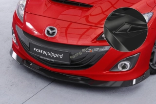 Mazda 3 (typ BL) MPS přední spoiler lipa Glossy Black CSR Lesk.