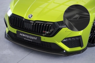 Škoda Octavia 4 RS/ RS Plus přední spoiler lip Glossy Black CSR Lesk.