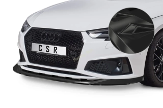 Audi A4 B9 typ 8W S-Line Competition přední spoiler lip Glossy Black CSR Lesk