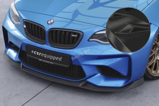BMW M2 F87 přední spoiler lip Glossy Black CSR Lesk