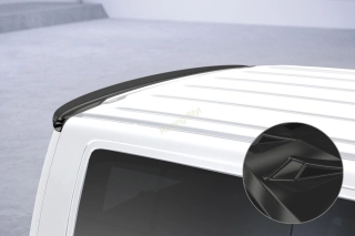 VW T6 / T6.1 Bus střešní spoiler na zadní dveře Glossy Black CSR Lesk.