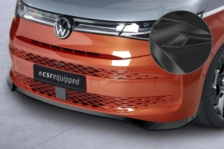 VW T7 přední spoiler lip Glossy Black CSR Lesk.