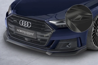 Audi A8 D5 S-Line přední spoiler lip Glossy Black CSR Lesk