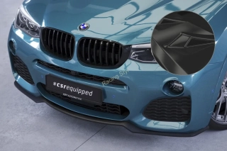 BMW X4 (F26) M-Paket přední spoiler lipa Glossy Black CSR Lesk.