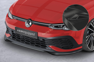 VW Golf 8 (typ CD) GTI Clubsport přední spoiler lipa Glossy Black CSR Lesk