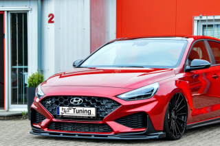 Hyundai I30N + Performance Facelift přední spoiler lipa s bočními křidélky IN Tuning Matt.