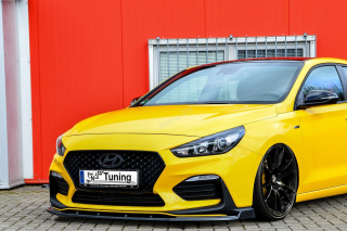 Hyundai I30 N-Line + Fastback přední spoiler lipa s křidélky IN Tuning Matt.