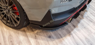 Hyundai I30N Fastback boční spoilery s křidélky na zadní nárazník IN Tuning Matt.