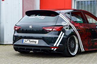 Seat Leon 5F Cupra spoilery na zadní nárazník boční a difuzor IN Tuning