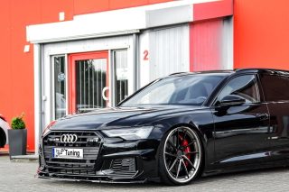 Audi A6 S-Line/ S6 4K C8 přední spoiler lipa s křidélky IN Tuning Matt.