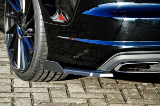 Audi A7 C7 4G Facelift boční spoilery na zadní nárazník s křidélky IN Tuning Matt.