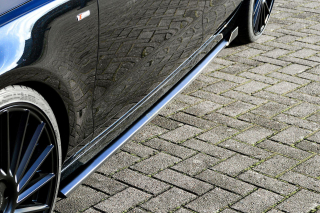 Audi A7 C7 4G Facelift spoilery pod boční prahy s křidélky IN Tuning Matt.