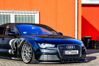 Audi A7 C7 4G Facelift přední spoiler lipa s křidélky IN Tuning Matt.