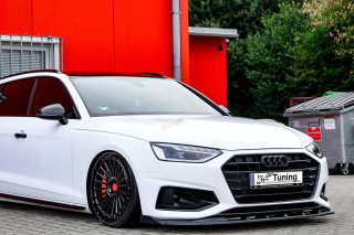 Audi A4 B9 Facelift přední spoiler lipa s křidélky IN Tuning Matt.