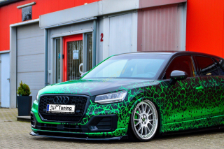 Audi Q2 GA přední spoiler lipa s křidélky IN Tuning Matt.
