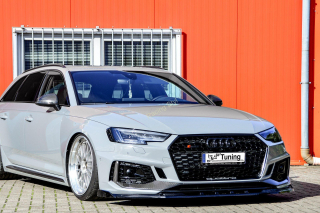 Audi RS4 B9 přední spoiler lipa s křidélky IN Tuning Matt.