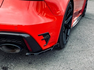 Audi RS7 8C 4K boční spoilery na zadní nárazník IN Tuning Matt.