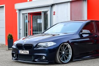 BMW 5 F10/F11 M-Paket přední spoiler lipa s křidélky IN Tuning Matt.