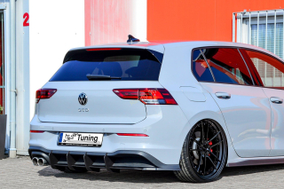 VW Golf 8 GTD difuzor s bočními spoilery na zadní nárazník IN Tuning