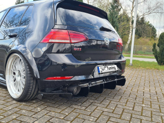 VW Golf 7 GTI Facelift difuzor na zadní nárazník IN Tuning