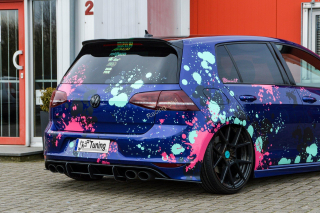 VW Golf 7 R difuzor s bočními díly na zadní nárazník IN Tuning