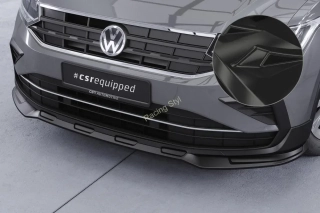 VW Tiguan 2 Facelift přední spoiler lipa Glossy Black CSR Lesk