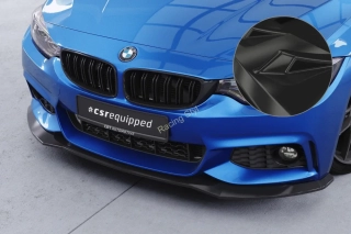 BMW 4 F32/F33/F36 M-Paket přední spoiler lipa Glossy Black Lesk.
