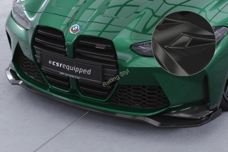 BMW M3 G80/G81 a M4 G82/G83 Competition přední spoiler lip Glossy Black CSR Lesk