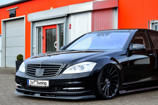 Mercedes Benz S W221/V221 přední spoiler IN Tuning Matt.