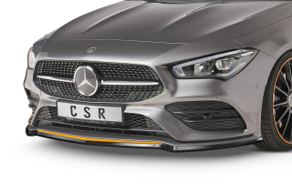 Mercedes Benz CLA C118/X118 AMG-Line přední spoiler lipa Glossy Black CSR Lesk.