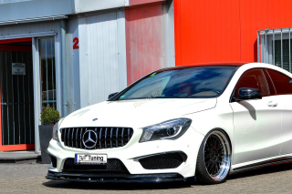Mercedes Benz CLA AMG-Line C117 přední spoiler lipa s křidélky IN Tuning Matt.