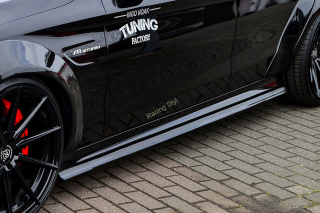 Mercedes Benz C C63AMG+S nástavce na boční prahy IN Tuning Matt.