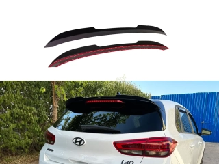 Hyundai i30 Standard/ N-Line spoiler nad zadní okno Glossy Black MD Design Lesk.