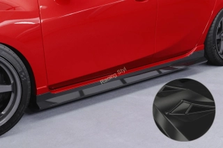 Mazda 3 (Typ BL) MPS nástavce na boční prahy Glossy Black CSR Lesk