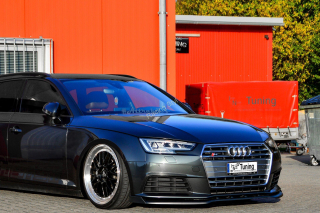 Audi A4 B9 přední spoiler lipa s křidélky IN Tuning Matt.