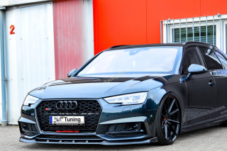 Audi A4 S-Line/ S4 B9 přední spoiler lipa s křidélky IN Tuning Matt.