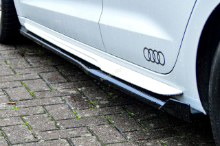Audi A1 GB Sportback S-Line nástavce pod boční prahy s křidélky IN Tuning Matt.
