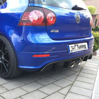 VW Golf 5 R32 spoiler difuzor do zadního nárazníku IN Tuning Matt.