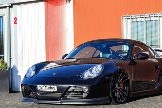 Porsche Cayman 987 2009-13 přední spoiler lipa s křidélky IN Tuning