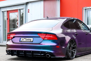 Audi A7 S-Line/ S7 C7 4G difuzor na zadní nárazník IN Tuning