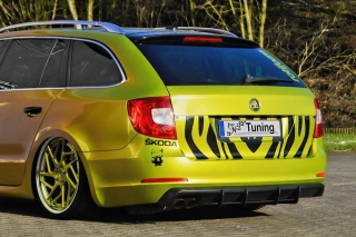 Škoda Superb 3T difuzor s vložkou na zadní nárazník IN Tuning