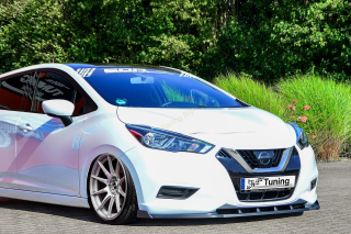 Nissan Micra 5 K14 přední spoiler lipa s křidélky IN Tuning