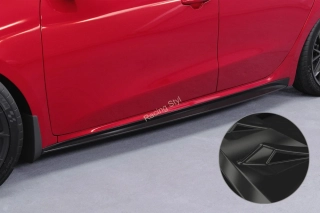 Kia Ceed/ Pro Ceed (JD) GT nástavce na boční prahy Glossy Black CSR Lesk.