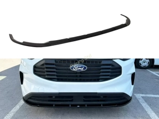 Ford Transit Custom 2023- přední spoiler lipa Glossy Black MD Design Lesk.