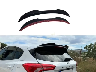 Ford Focus Mk4 spoiler nad zadní okno Glossy Black MD Design Lesk.