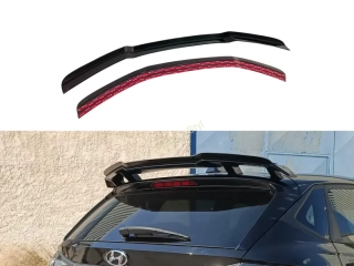 Hyundai i20 N spoiler na zadní křídlo Glossy Black MD Design Lesk.