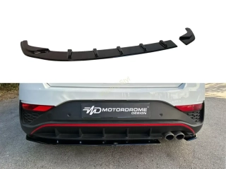 Hyundai i30 N-Line Facelift spoiler pod zadní nárazník Glossy Black MD Design Lesk.